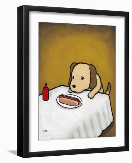 Revenge Is a Dish (Dog)-Luke Chueh-Framed Art Print