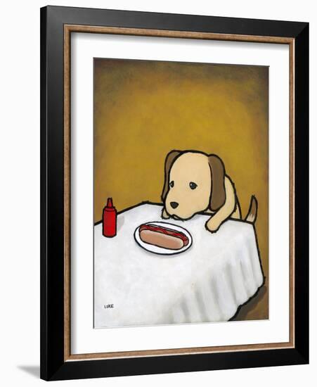 Revenge Is a Dish (Dog)-Luke Chueh-Framed Art Print