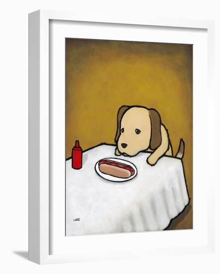 Revenge Is a Dish (Dog)-Luke Chueh-Framed Art Print