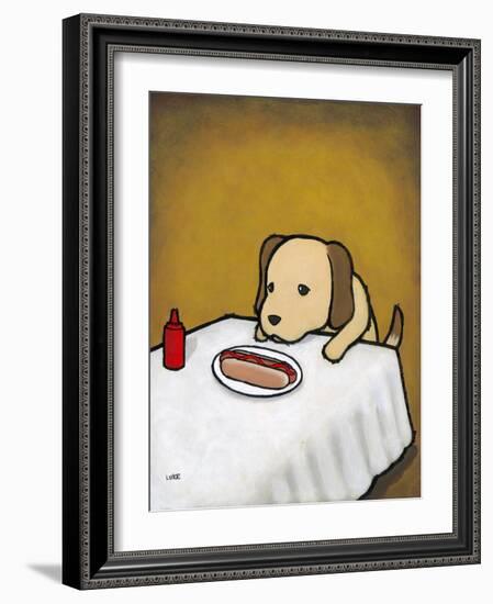 Revenge Is a Dish (Dog)-Luke Chueh-Framed Art Print