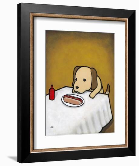 Revenge Is a Dish (Dog)-Luke Chueh-Framed Premium Giclee Print