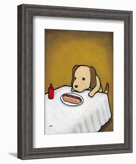 Revenge Is a Dish (Dog)-Luke Chueh-Framed Art Print