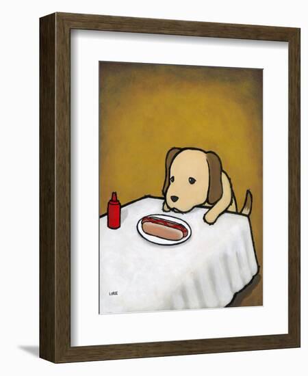 Revenge Is a Dish (Dog)-Luke Chueh-Framed Art Print