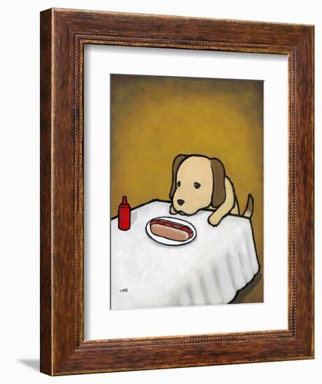 Revenge Is a Dish (Dog)-Luke Chueh-Framed Art Print