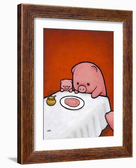 Revenge is a Dish (Pig)-Luke Chueh-Framed Art Print