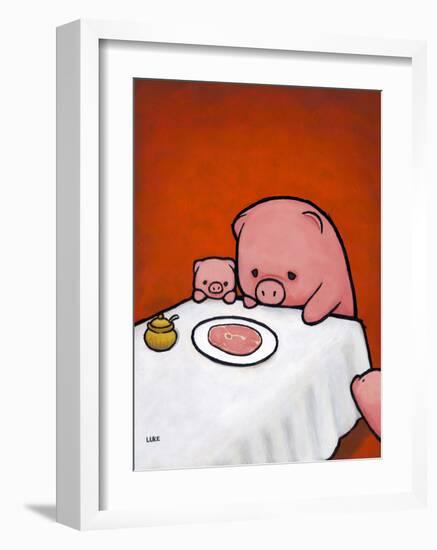 Revenge is a Dish (Pig)-Luke Chueh-Framed Art Print