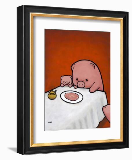 Revenge Is a Dish (Pig)-Luke Chueh-Framed Premium Giclee Print