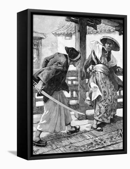 Revenge of the 47 Ronin. Samurai Tale & Code of Honor-Chris Hellier-Framed Premier Image Canvas