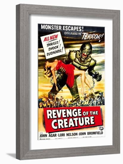 Revenge of the Creature, 1955-null-Framed Art Print