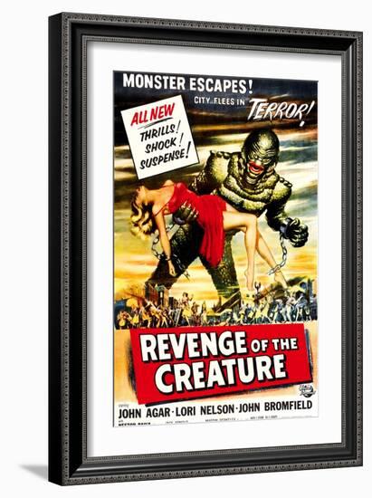 Revenge of the Creature, 1955-null-Framed Art Print