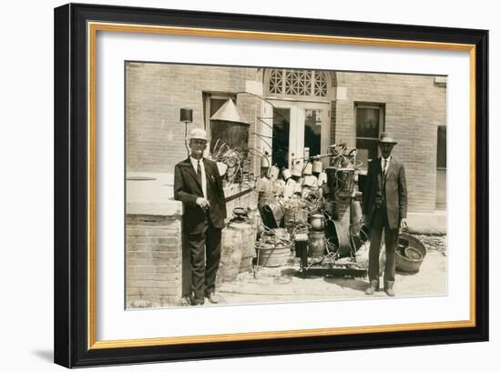 Revenue Men with Confiscated Stills-null-Framed Art Print