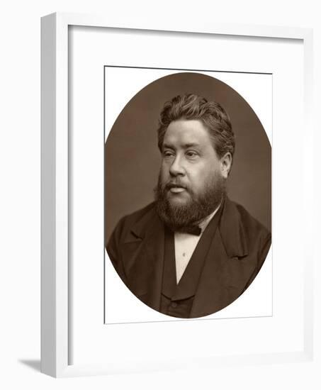 Reverand Charles Haddon Spurgeon, Pastor of the Metropolitan Tabernacle, 1880-Lock & Whitfield-Framed Photographic Print