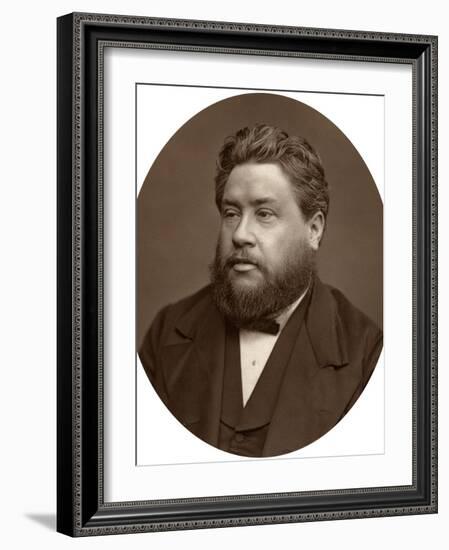 Reverand Charles Haddon Spurgeon, Pastor of the Metropolitan Tabernacle, 1880-Lock & Whitfield-Framed Photographic Print