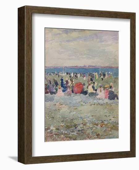 Revere Beach, 1896-Maurice Brazil Prendergast-Framed Giclee Print