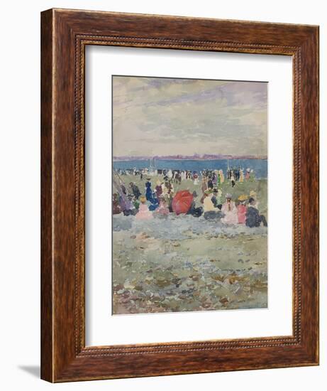 Revere Beach, 1896-Maurice Brazil Prendergast-Framed Giclee Print