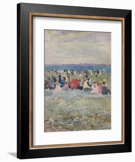 Revere Beach, 1896-Maurice Brazil Prendergast-Framed Giclee Print