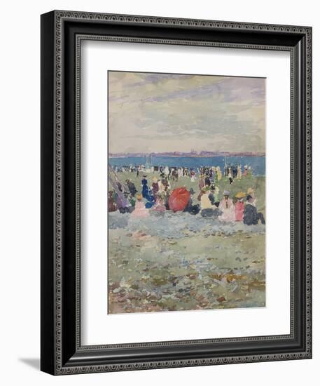 Revere Beach, 1896-Maurice Brazil Prendergast-Framed Giclee Print