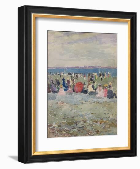 Revere Beach, 1896-Maurice Brazil Prendergast-Framed Giclee Print