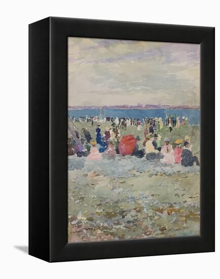 Revere Beach, 1896-Maurice Brazil Prendergast-Framed Premier Image Canvas