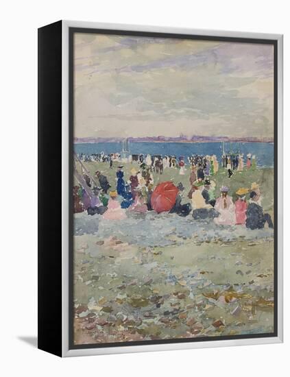 Revere Beach, 1896-Maurice Brazil Prendergast-Framed Premier Image Canvas