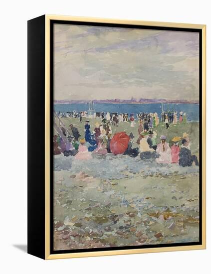 Revere Beach, 1896-Maurice Brazil Prendergast-Framed Premier Image Canvas