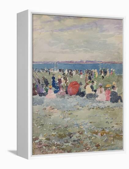 Revere Beach, 1896-Maurice Brazil Prendergast-Framed Premier Image Canvas