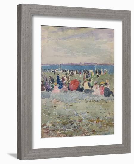 Revere Beach, 1896-Maurice Brazil Prendergast-Framed Giclee Print