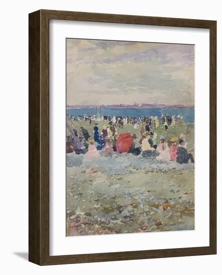 Revere Beach, 1896-Maurice Brazil Prendergast-Framed Giclee Print