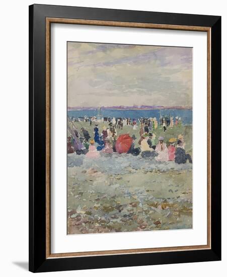 Revere Beach, 1896-Maurice Brazil Prendergast-Framed Giclee Print