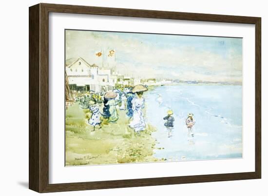 Revere Beach, Boston-Maurice Brazil Prendergast-Framed Giclee Print