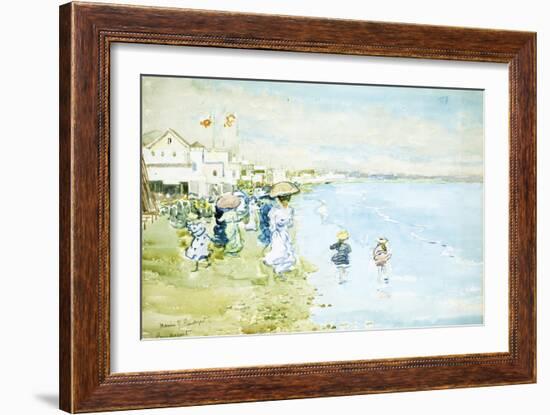 Revere Beach, Boston-Maurice Brazil Prendergast-Framed Giclee Print