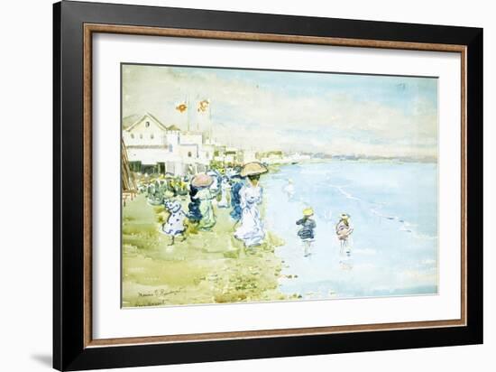 Revere Beach, Boston-Maurice Brazil Prendergast-Framed Giclee Print