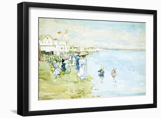 Revere Beach, Boston-Maurice Brazil Prendergast-Framed Giclee Print