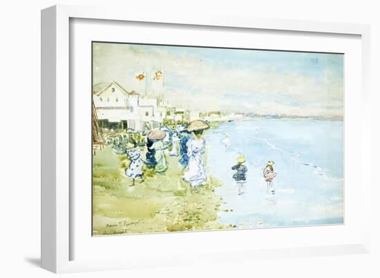 Revere Beach, Boston-Maurice Brazil Prendergast-Framed Giclee Print