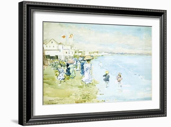 Revere Beach, Boston-Maurice Brazil Prendergast-Framed Giclee Print