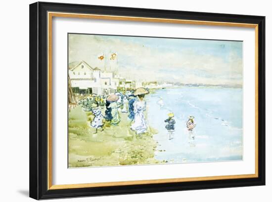 Revere Beach, Boston-Maurice Brazil Prendergast-Framed Giclee Print