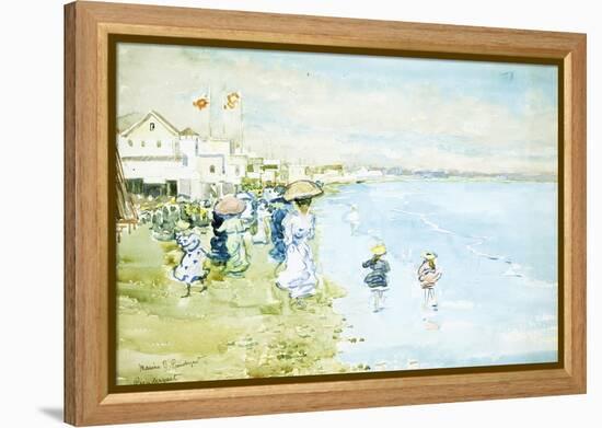 Revere Beach, Boston-Maurice Brazil Prendergast-Framed Premier Image Canvas