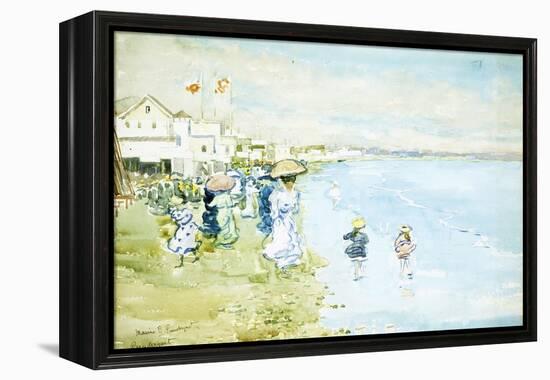 Revere Beach, Boston-Maurice Brazil Prendergast-Framed Premier Image Canvas