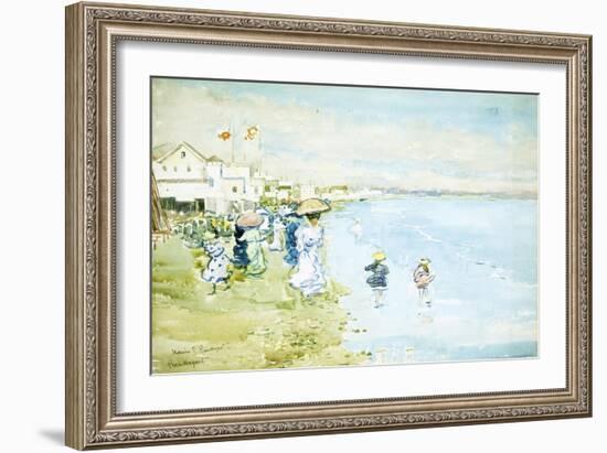 Revere Beach, Boston-Maurice Brazil Prendergast-Framed Giclee Print