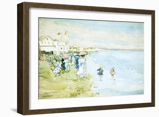 Revere Beach, Boston-Maurice Brazil Prendergast-Framed Giclee Print