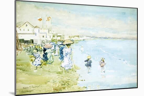 Revere Beach, Boston-Maurice Brazil Prendergast-Mounted Giclee Print