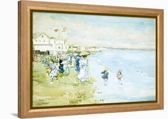 Revere Beach, Boston-Maurice Brazil Prendergast-Framed Premier Image Canvas