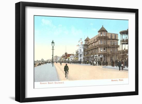 Revere Beach Boulevard, Revere, Mass.-null-Framed Art Print