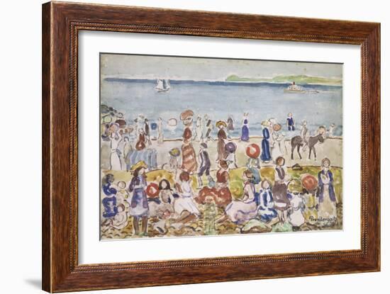 Revere Beach No. 2-Maurice Prendergast-Framed Giclee Print