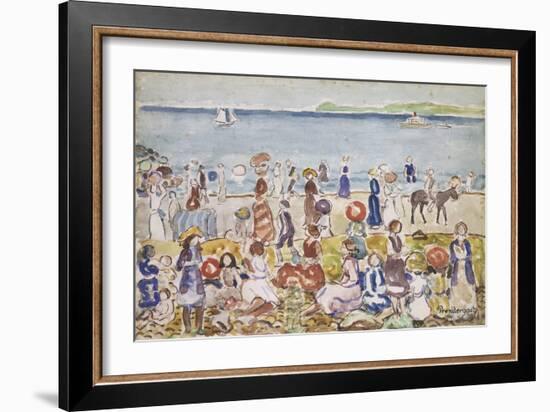 Revere Beach No. 2-Maurice Prendergast-Framed Giclee Print