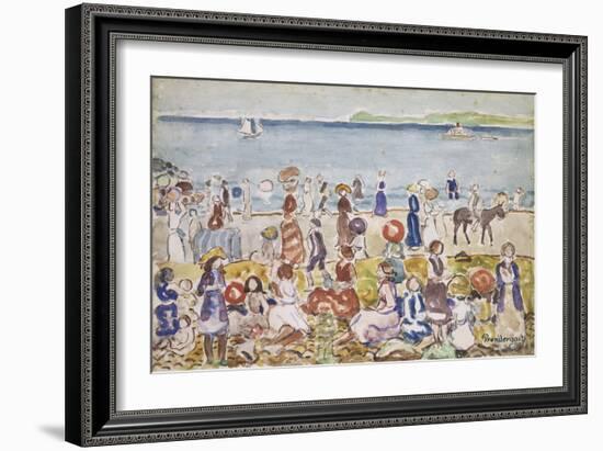 Revere Beach No. 2-Maurice Prendergast-Framed Giclee Print