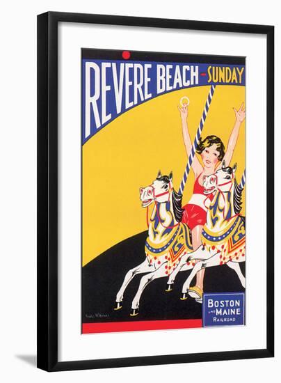 Revere Beach, Sunday-Charles Holmes W^-Framed Art Print