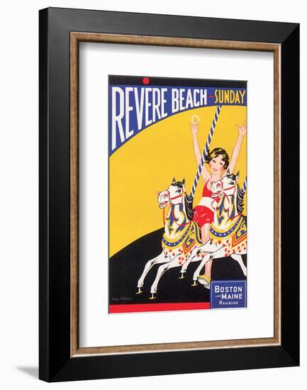 Revere Beach, Sunday-Charles Holmes W^-Framed Art Print