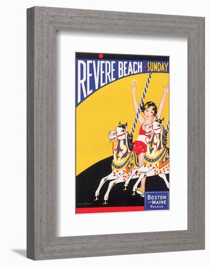 Revere Beach, Sunday-Charles Holmes W^-Framed Art Print