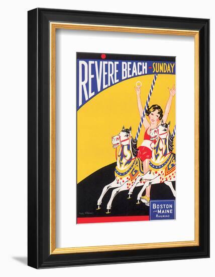 Revere Beach, Sunday-Charles Holmes W^-Framed Art Print